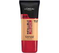 L'Oreal Paris Cosmetics Maquillaje Infalible Pro-Matte Base lquida de larga duracin Golden Sun Beige 1 fl oz