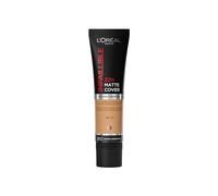 L'Oreal Paris Cover Base líquida, con 4% de niacinamida, larga duración, acabado natural, disponible en 20 tonos, SPF 25, cubierta mate infalible 32H, tono 260, 30 ml