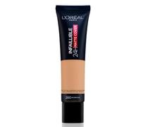 L'Oreal Paris Cover Base líquida, con 4% de niacinamida, larga duración, acabado natural, disponible en 20 tonos, SPF 25, cubierta mate infalible 32H, tono 260, 30 ml