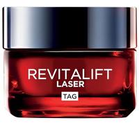 L'Oréal Paris Crema de día antiedad con triple potencia para mujeres, con pro-retinol, ácido hialurónico y vitamina C - Antiarrugas, hidratante reafirmante, Revitalift Laser 1 x 50 ml
