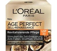 L'Oréal Paris Crema de día SPF 30 para mujer: para una piel más suave y radiante & factor de protección solar 30 con fórmula única de antioxidantes y regeneración, Age Perfect Zell Renaissance 1x 50ml