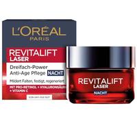 L’Oréal Paris - Revitalift Laser X3 Dreifach-Power Anti-Age Nachtpflege mit Pro-Retinol + Hyaluronsäure + Vitamin C Cremas antiedad 50 ml unisex