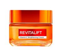 L'Oréal Paris Crema facial adecuada para pieles sensibles, efecto alisador y uniforme, piel suave y elástica, con vitamina C + ácido salicílico, Revitalift, 50 ml