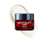 L'Oréal Paris - Crema facial de noche Revitalift Laser, para todos los tipos de piel, acción antiarrugas y antiedad, para piel más firme y tonificada, con ácido hialurónico, vitamina C y Pro-Retinol