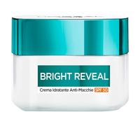 L'Oréal Paris Crema facial hidratante SPF 50 para todos los tipos de piel, piel rellena y uniforme, con niacinamina, Bright Reveal, 50 ml