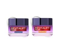 L'Oreal Paris Dermo Expertise Cofre Revitalift Filler incluye Ampollas Hialurónicas Rellenadoras y Crema Día con Ácido Hialurónico, 390 g