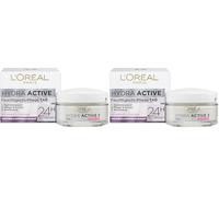 L'Oreal Paris Dermo Expertise "Hydra Activo 3" Hydrafresh Crema para piel seca y sensible 50 ml (Paquete de 2)