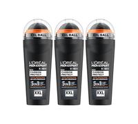 L'Oréal Paris, Desodorante Roll-On, para Hombre, Pack 3 x 100ml