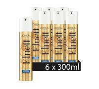 L'Oréal Paris Elnett - Espray para el cabello ultrafino con provitamina B5, para peinar y fijar el peinado, agarre fuerte, fácil de cepillar, sin siliconas, 6 x 300 ml