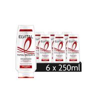 L'Oréal Paris Elvital - Acondicionador reparador para 5 problemas de cabello dañado, con extracto de caléndula, Total Repair 5, 6 x 250 ml