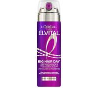 L'Oréal Paris Elvital Collagen Lifter Big Hair Day Spray Voluminizador Refrescante Enlace Lift en 3 segundos con fragmentos de colágeno AS para cabello fino y plano, 200 ml