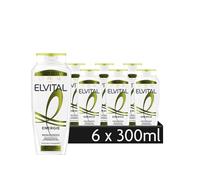 L'Oréal Paris Elvital Energie Citrus CR Champú para limpiar el cabello y alisar la fibra capilar, con cítricos, 6 x 300 ml