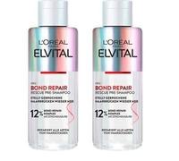 L'Oréal Paris Elvital Rescue - Champú pre-reparador de cabello con complejo de reparación de bonos y ácido cítrico, para menos rotura y más brillo, reparador Bond Repair, 1 x 200 ml (Paquete de 2)