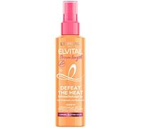 L'Oréal Paris Elvital - Spray de protección contra el calor para cabello largo y liso, tratamiento sin encrespamiento, sin enjuague, con vitaminas y aceite de ricino, longitud de ensueño derrota el
