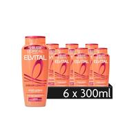 L'Oréal Paris Elvital Super Champú antipuntas abiertas, cabello bien cuidado y brillante, para cabello quebradizo y seco, Dream Length, 1 x 300 ml