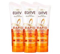 L'Oréal Paris Elvite Aceite Excepcional Rapid Reviver Acondicionador Intensivo con Aceite de Jojoba para Cabello Seco - 3 Botellas de 180 ml