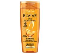 L'Oréal Paris Elvive - Champú de aceite extraordinario, para cabello seco o apagado, limpia y nutre dando ligereza, para un cabello sano y brillante, con aceites preciosos de Marula y Camelia, 200 ml