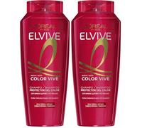 L'Oréal Paris - Elvive Color Vive Champú Protector, Cabellos Teñidos o con Mechas, Fija, Nutre y Protege - 380 ml (Paquete de 2)