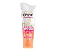 L'Oreal Paris Elvive Dream Lengths Rapid Reviver Power Acondicionador, tratamiento nutritivo y fortalecedor, enriquecido con aceite de ricino, para cabello largo y dañado, 180 ml