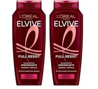 L'Oréal Paris Elvive Full Resist Champú para cabello quebradizo y propenso a la caída del cabello (Paquete de 2)