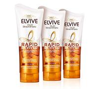 L'Oréal Paris Elvive Rapid Reviver Acondicionador Intensivo Instantáneo Aceite Extraordinario, Enriquecido con Aminoácido y Aceite de Jojoba para Cabello Seco, Paquete de 3