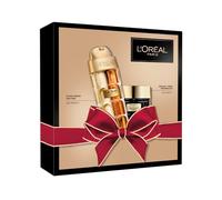 L'Oréal Paris - Estuche antiedad Midnight Cream Sérum Le Duo Firmeza | Neohesperidina y Vitamina E, Péptidos potenciadores de colágeno, Vitaminas B3 y C, Resultados clínicamente probados