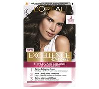 L'Oreal Paris Excelencia - 3 Natural más Oscuros Marrón, 3 Natural Darkest Brown