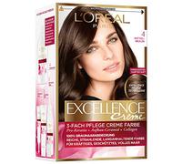 L'Oréal Paris Excellence Coloración Permanente, 4 Marrón Medio - 172 ml
