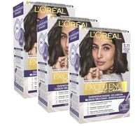 L'Oréal Paris Excellence Cool Creme Pack 3 5.11 Castaño Claro Ceniza