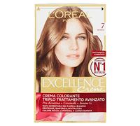l'Oréal Paris Excellence Crema Colorante Triplo Trattamento Avanzato, 7 Biondo - 1 Pacco