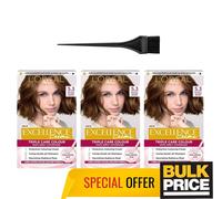 L'Oréal Paris Excellence Creme 5.3 Natural Golden Brown Hair Color 3-Pack