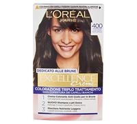 l'Oréal Paris Excellence Créme Dedicado a las Morenas Coloración Permanente, Excelente Cobertura De Pelo Blanco, 400 Castaño Natural