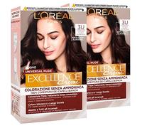 L'Oréal Paris Excellence Creme Universal Nude Coloración Permanente Castaño Oscuro 3U Triple Tratamiento - 2 tintes
