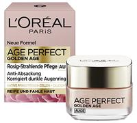 LOréal Paris Eye Care, Age Perfect Golden Age, crema antienvejecimiento para ojos, iluminadora y antiflácida, para pieles maduras y opacas, con extracto de peonía y calcio B5, 15 ml