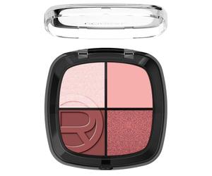 L'Oréal Paris Eye & Cheek Quad, Paleta de Ojos y Mejillas, Todo en Uno, 3 Colores Modulables, Varios Acabados, Textura Fácil de Difuminar, Rendez-Vous Couleur, Tono: Spring Dans Le Marais