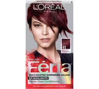 L'Oreal Paris Feria Multi-facetado brillante Color de cabello permanente 41 granate triturado (caoba rica) Paquete de 1 tinte para el cabello