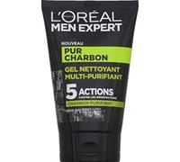 L'Oréal Men Expert Pur Carbón Gel Limpiador Multi-Purifiant Visage para Hombre - 2 unidades x 100 ml