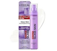 L'Oréal Paris Glass Skin - Líquido hidratante para piel acolchada y brillante, con ácido hialurónico + 5% [Vitamina B3 + Pro B5 + C], líquido facial antiedad alisante, 50 ml