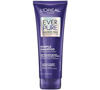 L'Oreal Paris Hair Care EverPure Sulfate Free Brass Toning Purple Shampoo for Blonde, Bleached, Silver, or Brown Highlighted Hair, 6.8 Fl Oz.