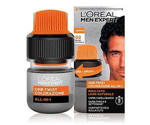 L'Oréal Paris Hombres Libro de Colorear Experto One-Twist Todo en Uno para Hombres, Resultado Natural, Aplicación Rápida y Fácil, Natural Brunet (02)