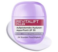 L'Oréal Paris Hyaluron Aqua-Fluid SPF 30 - Crema de día antienvejecimiento, protección y 24 horas de hidratación para tez radiante [con ácido hialurónico + niacinamida], crema de día antiedad