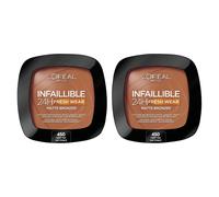 L'Oreal Paris Infaillible 24H Fresh Wear Matte Bronzer - 450 Deep x2