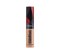 L'Oréal Paris Infalible, Corrector de cobertura completa y acabado natural, More than Concealer,Tono 330 Pecan/Pecan, 11 ml