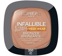 L'Oréal Paris Infallible Up to 24H Fresh Wear Soft Matte Longwear Bronzer. Impermeable, resistente al calor, transferencia, humedad y a prueba de sudor, justo, 0,31 oz