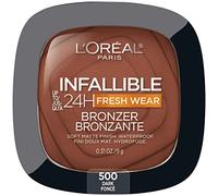L'Oréal Paris Infallible Up to 24H Fresh Wear Soft Matte Longwear Bronzer. Waterproof, Heatproof, Transfer, Humidity and Sweatproof, Dark, 0.31 oz