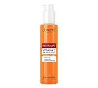 L'Oréal Paris Limpiador facial para pieles sensibles, suavizado y uniforme, piel suave y elástica, con vitamina C + ácido salicílico, Revitalift, 150 ml
