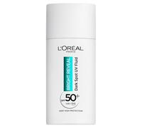 L'Oréal Paris L'Oréal Paris Bright Reveal Fluido UV SPF 50+ para rostro, 2% Niacinamida y LHA + Vitamina E, Protege Previene y Corrige Visiblemente Todo Tipo de Manchas Oscuras, Manchas Hormonales, Ma