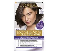 L'Oreal Paris L'Oréal Paris Excellence Cool Crème Tinte Permanente para el Cabello, Coloración Radiante en Casa con hasta un 100% de Cobertura de Canas, Pro-queratina, hasta 8 Semanas de Color, Tinte: