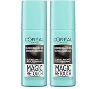 L'Oréal Paris Magic Retouch Espray de ocultación de raíces para transiciones graduales y naturales, oculta las raíces hasta el siguiente lavado, castaño oscuro a castaño/negro, 1 x 75 ml