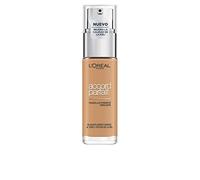 L'Oreal Paris Make-up Designer Accord Parfait, Base de maquillaje acabado natural con ácido hialurónico, tono piel medio-oscuro 6.5D, 30 ml